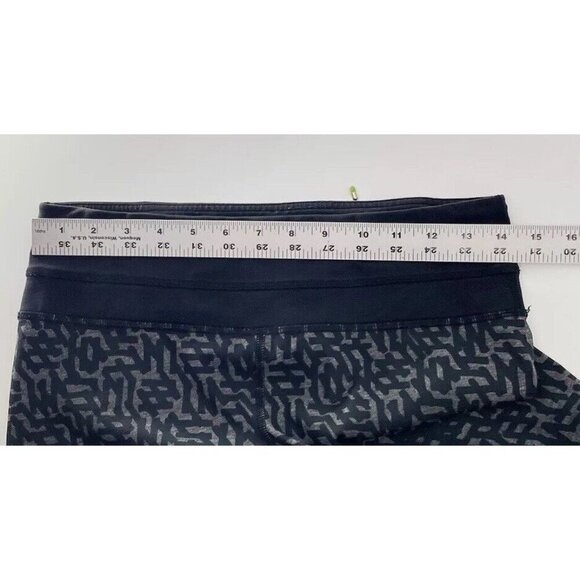 Lululemon Run Inspire Crop II Block It Pocket Luxtreme Heathered Net Pot Black 6 - Picture 8 of 13